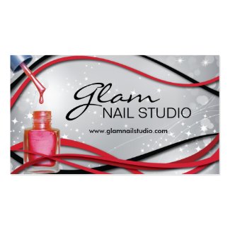 Nail Technician Business Card profilecard