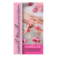 NAIL TECHNICIAN BUSINESS CARD profilecard