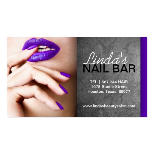 NAIL TECHNICIAN BUSINESS CARD Zazzle