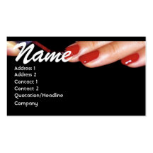 NAIL TECHNICIAN BUSINESS CARD