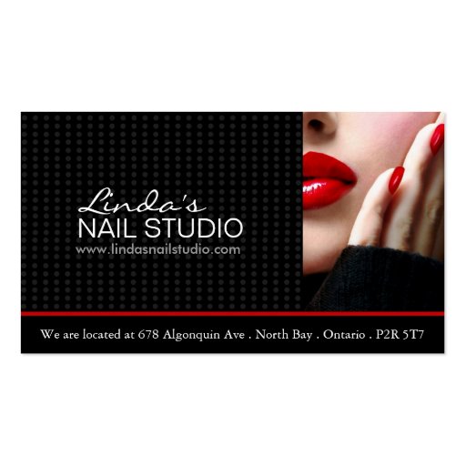 Nail Technician ~ Business Card Template