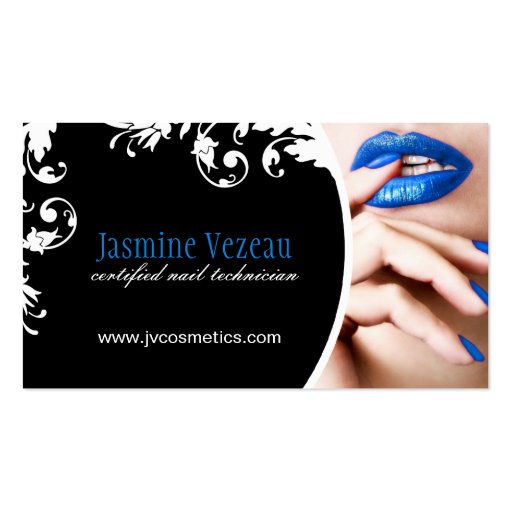 Nail Technician Business Cards (front side)