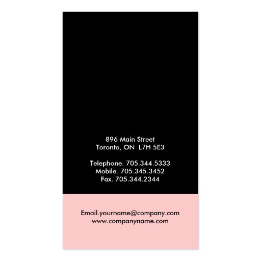 Nail Technician Business Cards (back side)