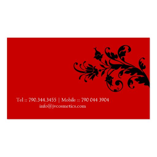 Nail Technician Business Cards (back side)