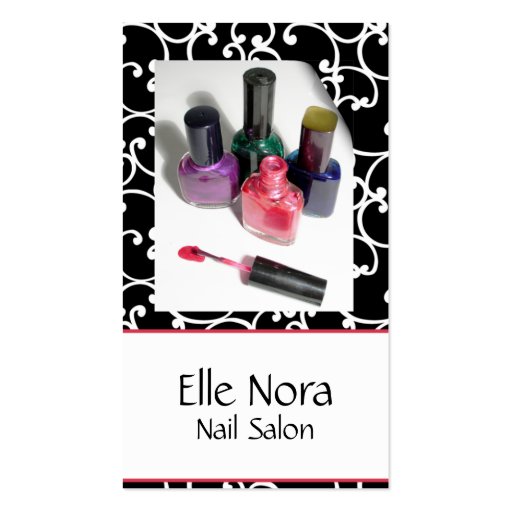 nail technician Business Cards (front side)