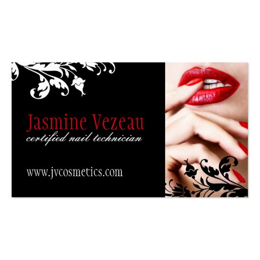 Nail Technician Business Cards