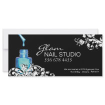 NAIL TECHNICIAN GIFT CERTIFICATE CUSTOMIZED RACK CARD