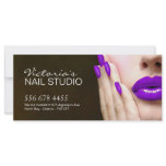 NAIL TECHNICIAN GIFT CERTIFICATE RACK CARD TEMPLATE