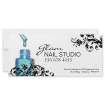 NAIL TECHNICIAN GIFT CERTIFICATE RACK CARD DESIGN