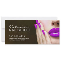 NAIL TECHNICIAN GIFT CERTIFICATE RACK CARD DESIGN