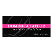 Nail Technician Price List Rack Card Design