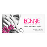 Nail Technician Service Menu / Price Chart Rack Card Template