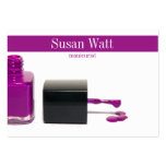 Nail Technician Stripe Business Card