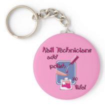 Nail Technicians Keychain