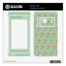 Naila Floral Batik Nokia N8 Skin