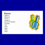 nailpolish001 NAILPOLISH BLUE GREEN SALON BEAUTY F business cards