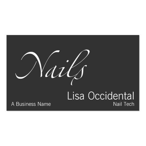 Nails Business Cards (front side)