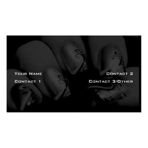 Nails By Reann Business Card Template (back side)