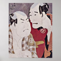 Nakamura and Nakajima Wadaemon by Toshusai Sharaku Posters