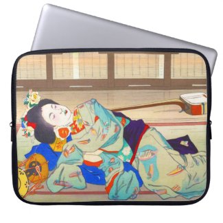 Nakazawa Hiromitsu Inn at Gion japan japanese lady Laptop Computer Sleeve