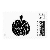 Naked Adam Black Logo postage by nakedadam Naked Adam Black Logo postage