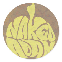Naked Adam Sticker (Yellow Apple) by nakedadam Naked Adam Sticker (Yellow Apple)