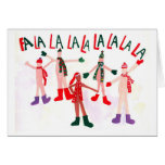 Naked Holiday Carolers  Card
