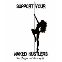 Naked Hustler T-Shirt by skyhirecords Naked Hustler T-Shirt