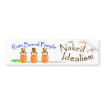 Naked Idealism Bumper Sticker 1