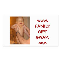 Naked joy, www.FAMILYGIFTSWAP.com Business Card Template