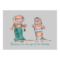 Naked Mole Rats Dressed Up Poster Print