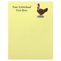 Naked-neck Hen Customized Letterhead
