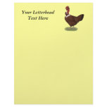 Naked-neck Hen Customized Letterhead