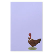 Naked-neck Hen Custom Stationery
