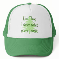 Naked Pagan Trucker Hats