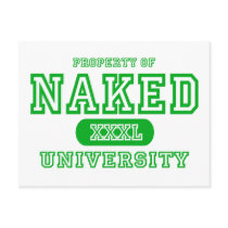 Naked University postcards by universityshirts Naked University postcards