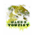NakedTourist Iguana T-Shirt by webgrrl NakedTourist Iguana T-Shirt