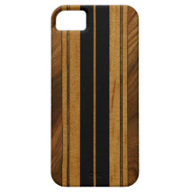 Nalu Mua Faux Koa Wood Surfboard iPhone 5 Cases