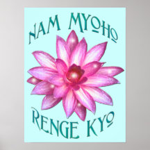 "Nam Myoho Renge Kyo"Buddhism Poster Print