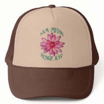 Nam Myoho Renge Kyo with Lotus Flower Design Trucker Hats