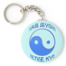 'Nam Myoho Renge Kyo' Yin & Yang Buddhism Key Chain