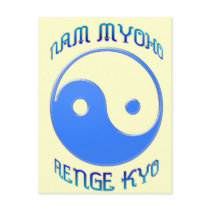 'Nam Myoho Renge Kyo' Yin & Yang Buddhism Post Cards