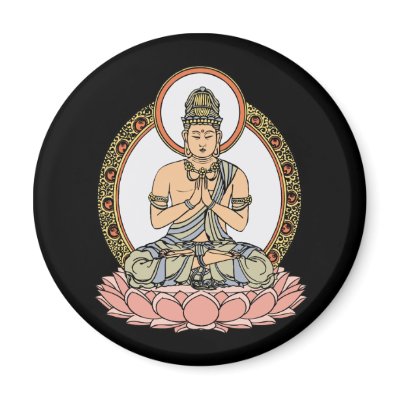 Namaskara Mudra Buddha Refrigerator Magnets by BuddhaGifts