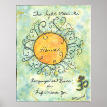 Namaste affirmation art print