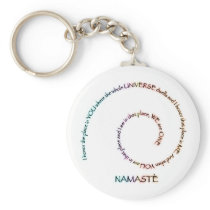 Namaste and its Meaning Key Chain