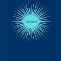 namaste blue sun tank t-shirts
