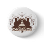 Namaste Buddha buttons