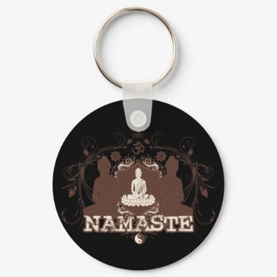 Namaste Buddha Keychain by BuddhaGifts