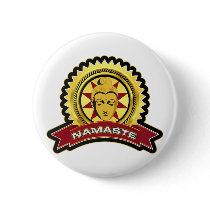 Namaste Buddha Logo buttons by BuddhaGifts Namaste Buddha Logo buttons