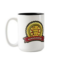 Namaste Buddha Logo mugs